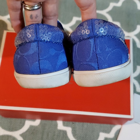 royal blue glitter tennis shoes